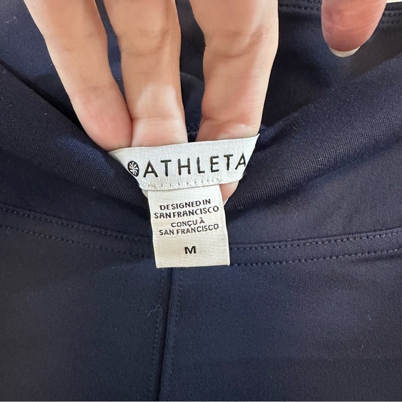 Athleta Delancey skyline high rise hybrid pants navy blue size medium - Picture 7 of 9